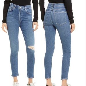 AGOLDE Nico High Rise Slim Fit Denim Jeans Size 26